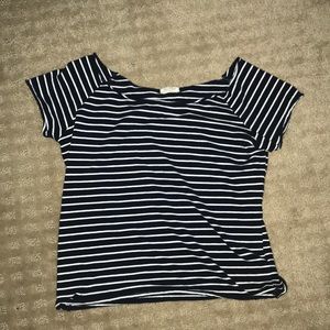 Navy Blue striped Brandy Melville shirt